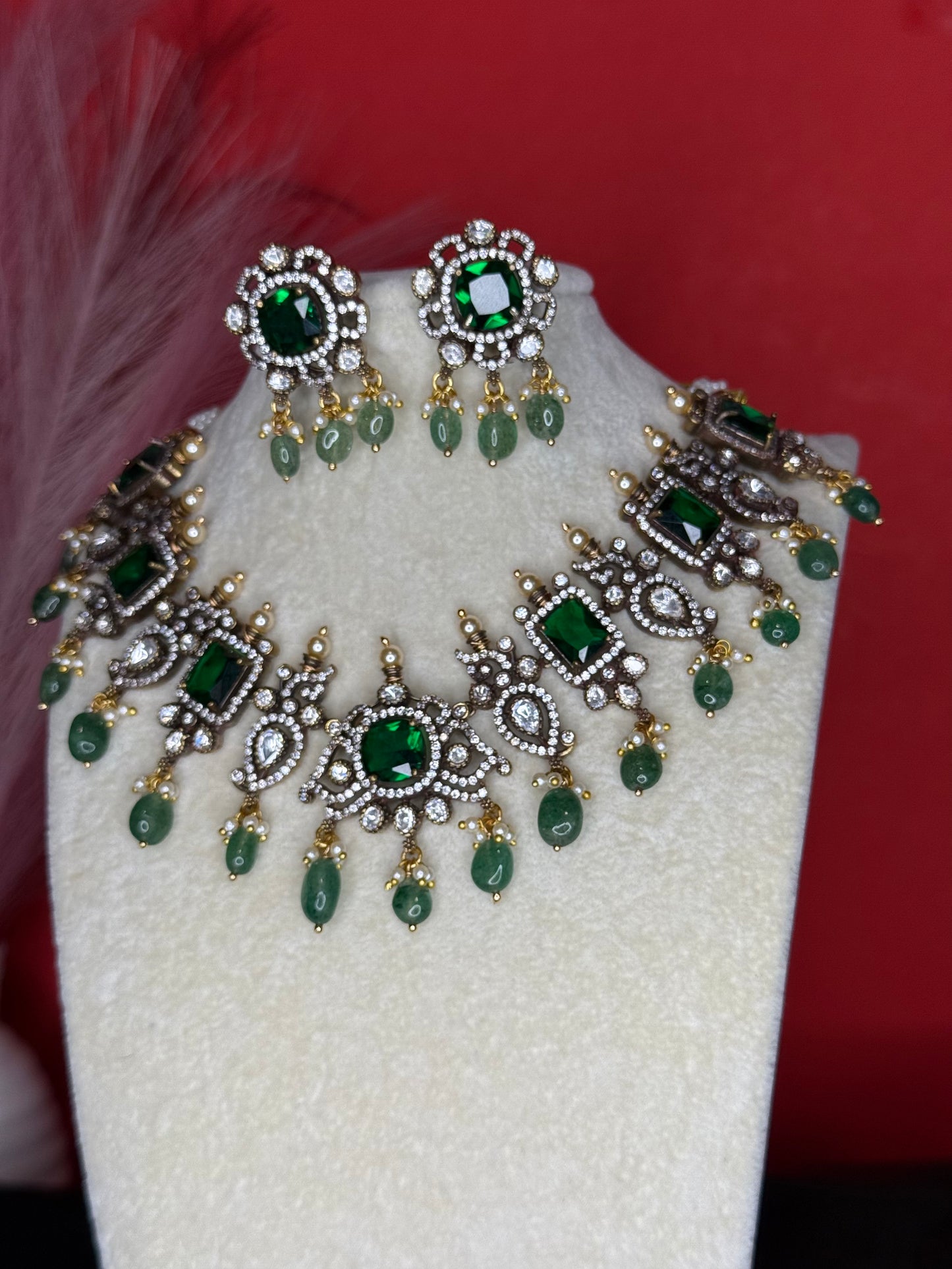 Victorian Necklace with Earrings