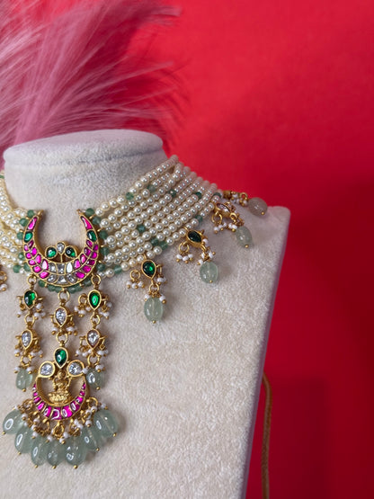 Pearl Crescent Choker