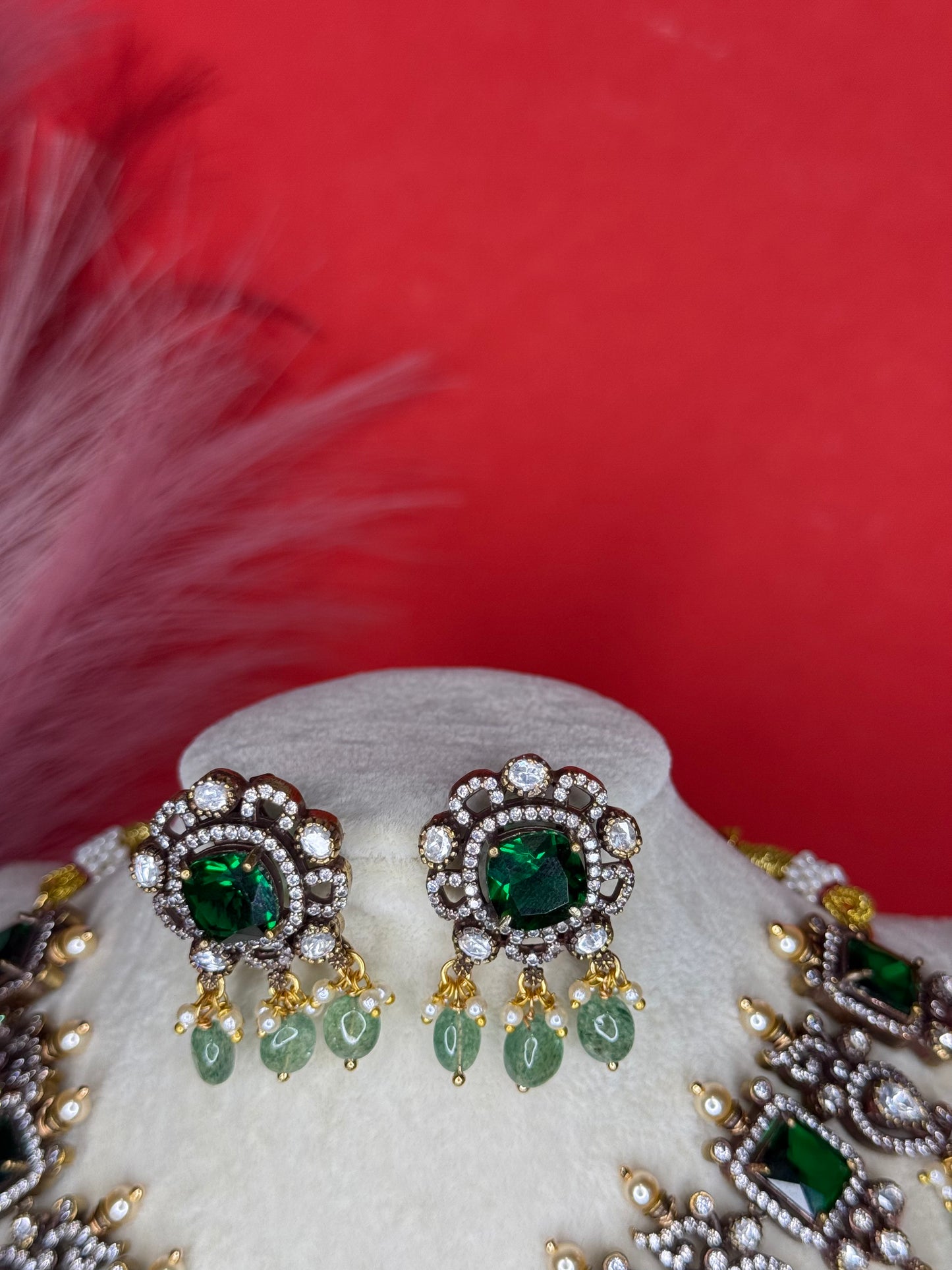 Victorian Necklace with Earrings